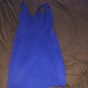 Blue mini dress